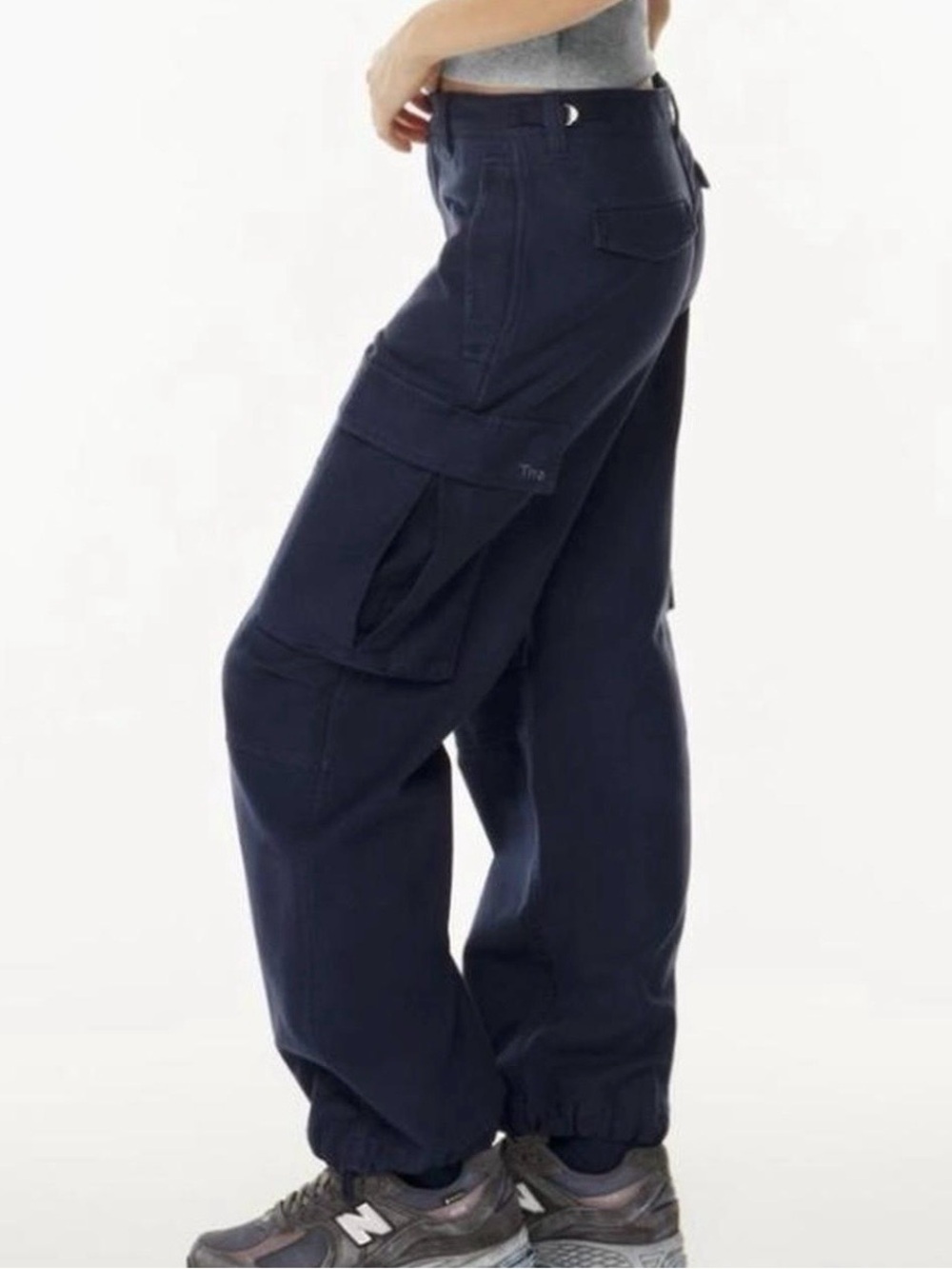 Aritzia TNA Cargo Pants Navy Blue
